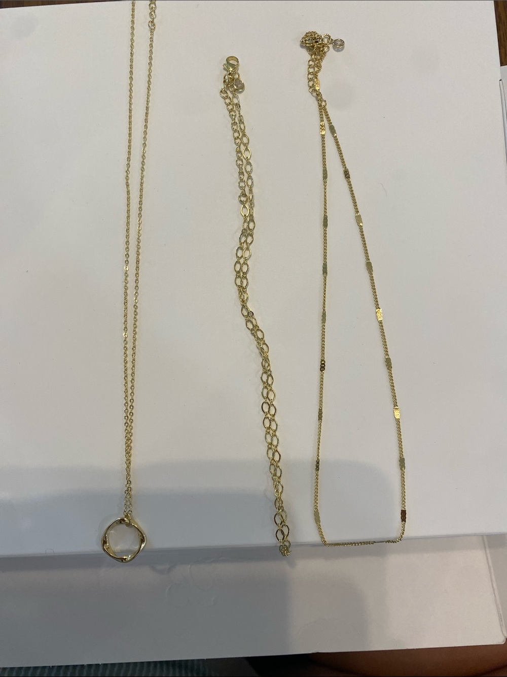 Delicate Gold Circle Pendant Necklace - Women's Jewelry